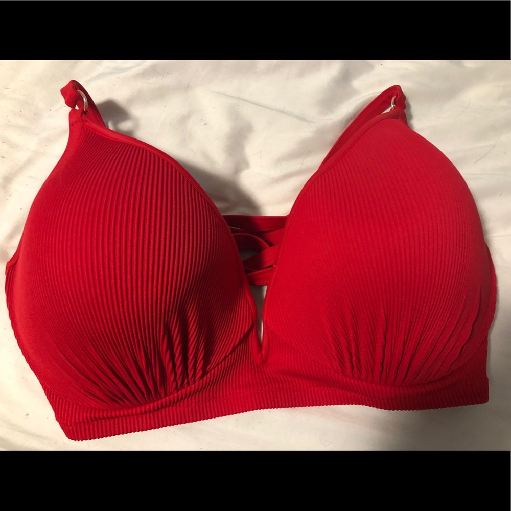 Cute red bikini top